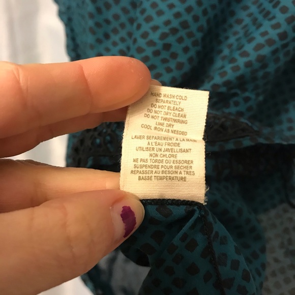 Free People green and black tunic with low waist M - Picture 8 of 8